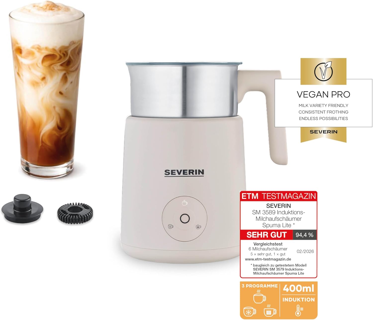 Severin SM 3589 Milchaufschäumer 220 ml