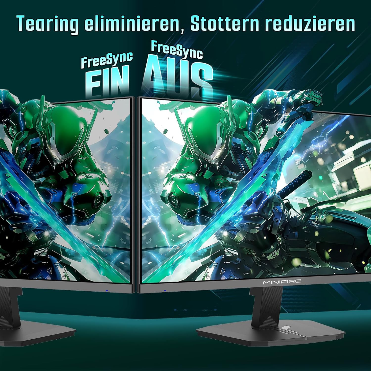 Thumbnail 4 de Minifire MFG24F4 24" Gaming-Monitor 180Hz