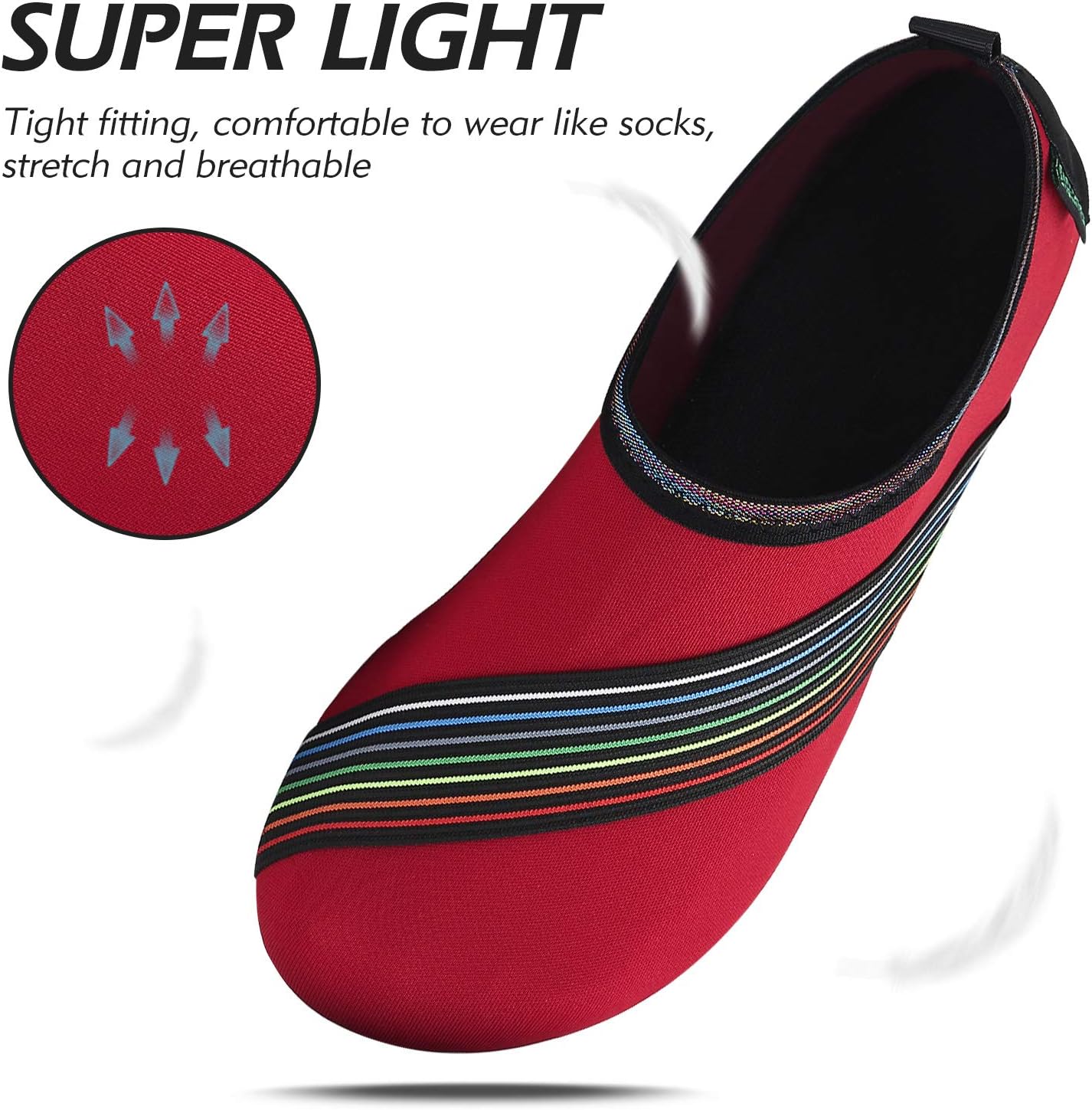 Thumbnail 3 de SAGUARO Unisex Badeschuhe – Wasserschuhe für Damen und Herren, schnell trocknend, rutschfeste Gummisohle
