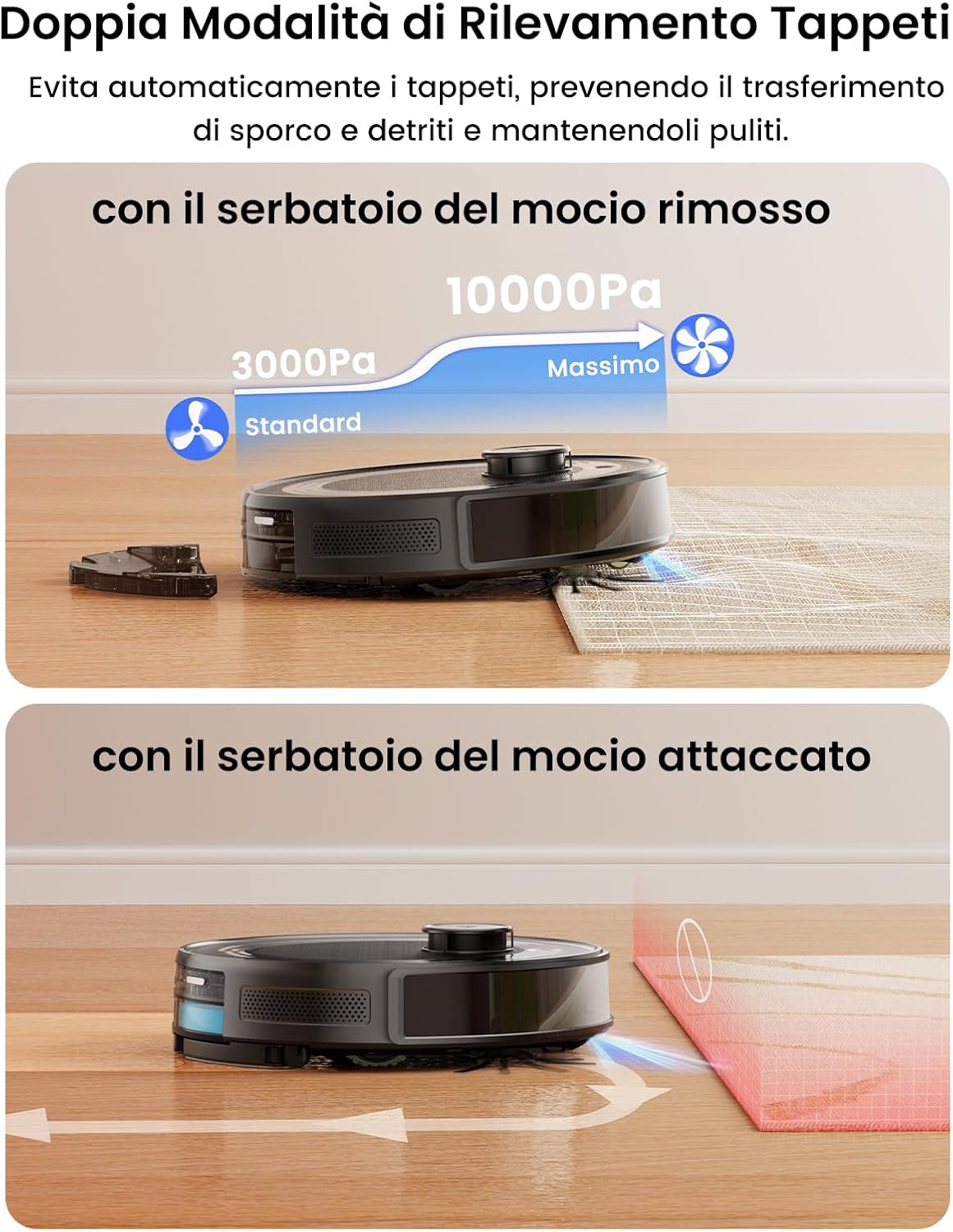 Thumbnail 4 de Lefant M2S Pro: robot aspirapolvere lavatrice 3in1 con stazione automatica e mappatura laser