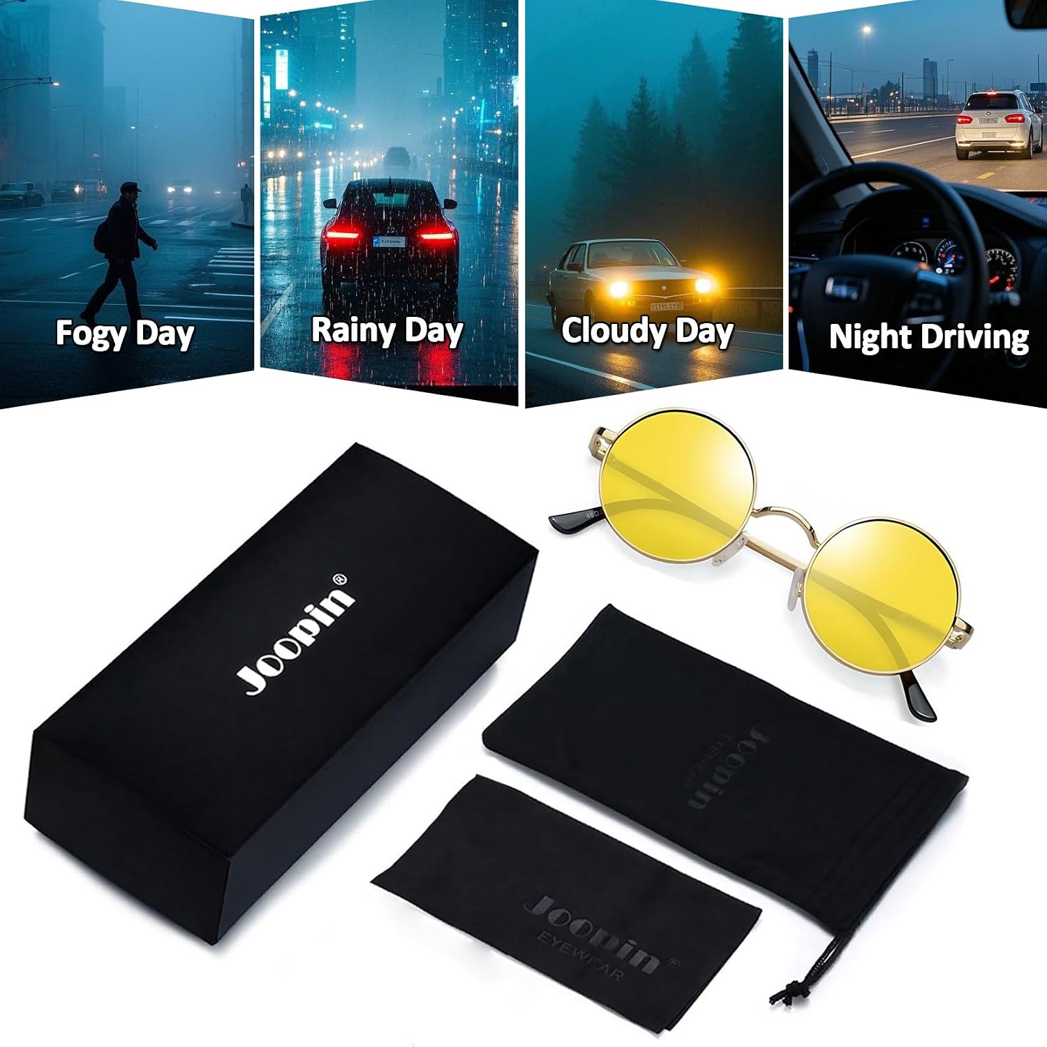 Thumbnail 5 de Joopin Redondas Gafas de Sol polarizadas UV400