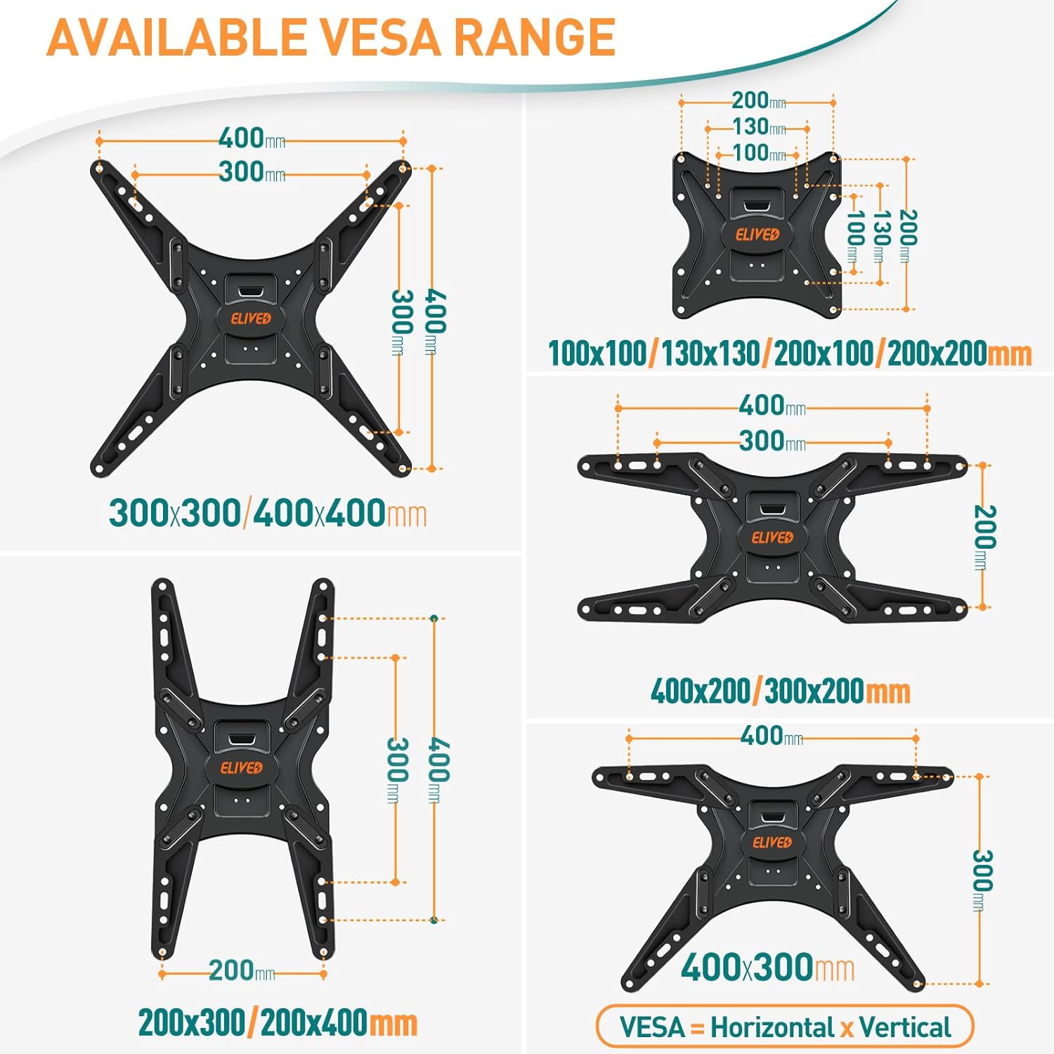 Thumbnail 4 de ELIVED EV031 23-55in TV Wall Mount 25KG
