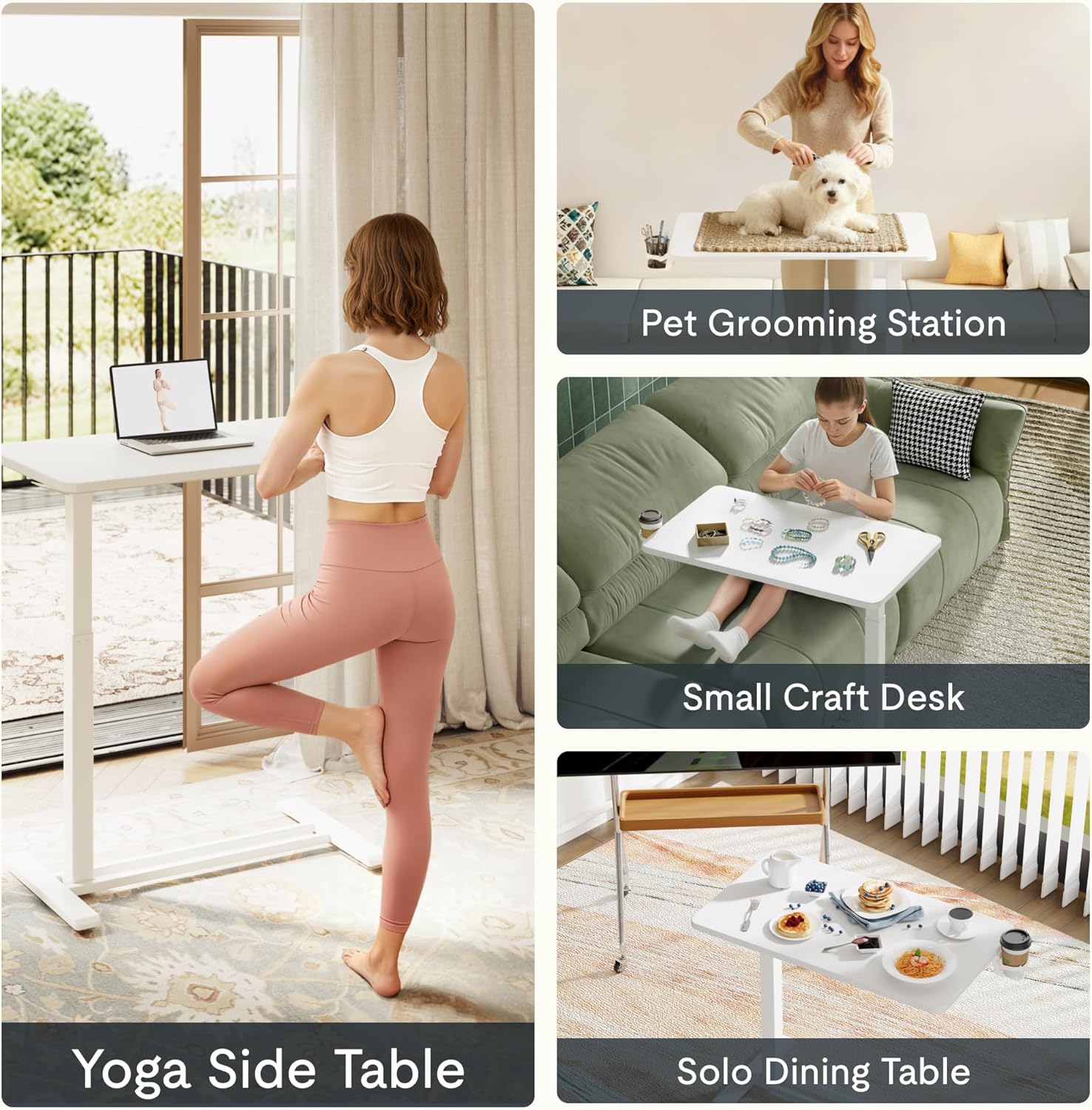 Thumbnail 6 de FLEXISPOT H7 Adjustable Overbed Table with Pneumatic Lift