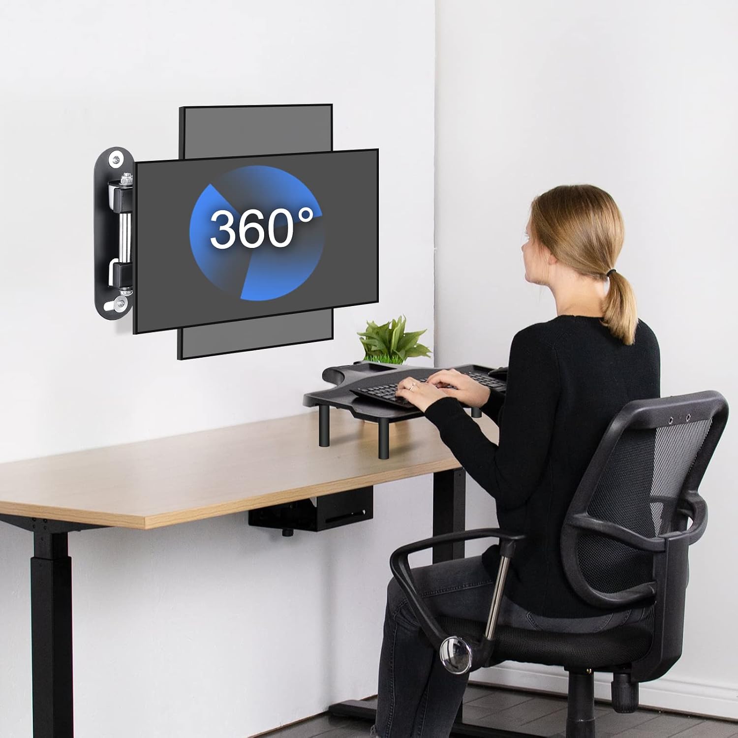 Detalle 2 de Suptek MA2720-2 TV Wall Mount: Full Motion Dual Pack for 15-32" TVs (VESA 75x75 / 100x100)