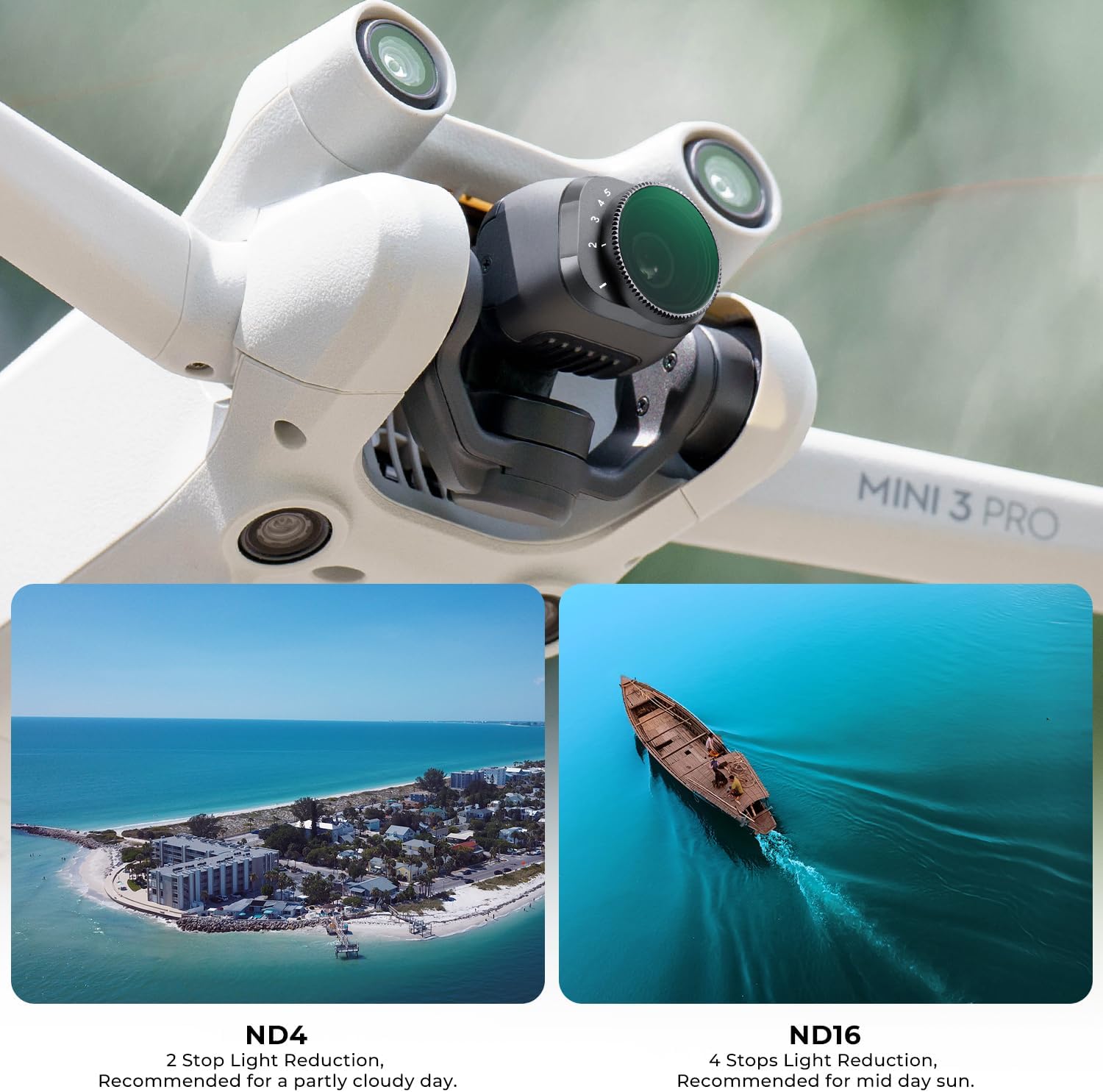 Detalle 2 de K&F CONCEPT Mini 3 Pro Filtro Variable ND2-32 1‑5 Stops