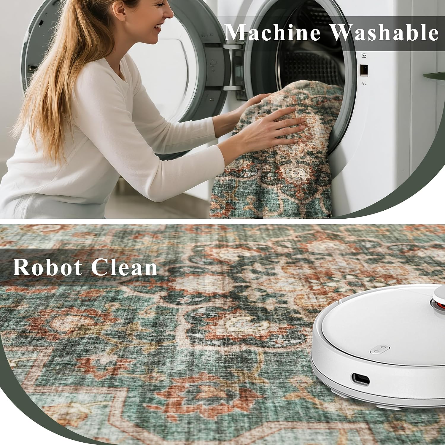 Detalle 2 de TOPRUUG Washable Oriental Rug 10x10
