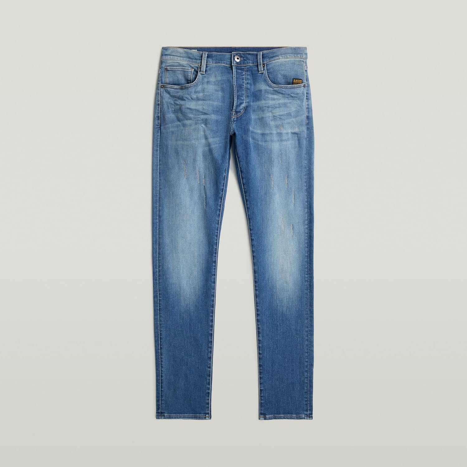Detalle 2 de G-Star Herren 3301 Slim Jeans mit Knopfverschluss und 5 Taschen