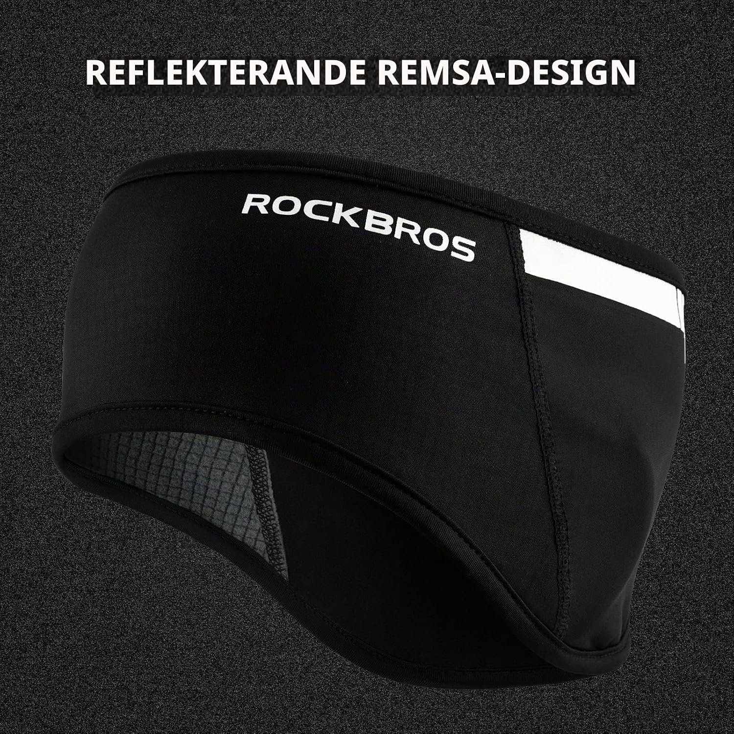 Thumbnail 4 de ROCKBROS öronvärmare som pannband med reflexdetaljer för utomhusträning