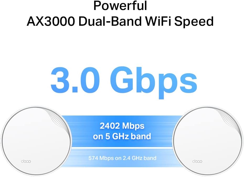 Detalle de TP-Link Deco X50-PoE (1-pack) AX3000 Whole Home Mesh Wi‑Fi 6 with PoE