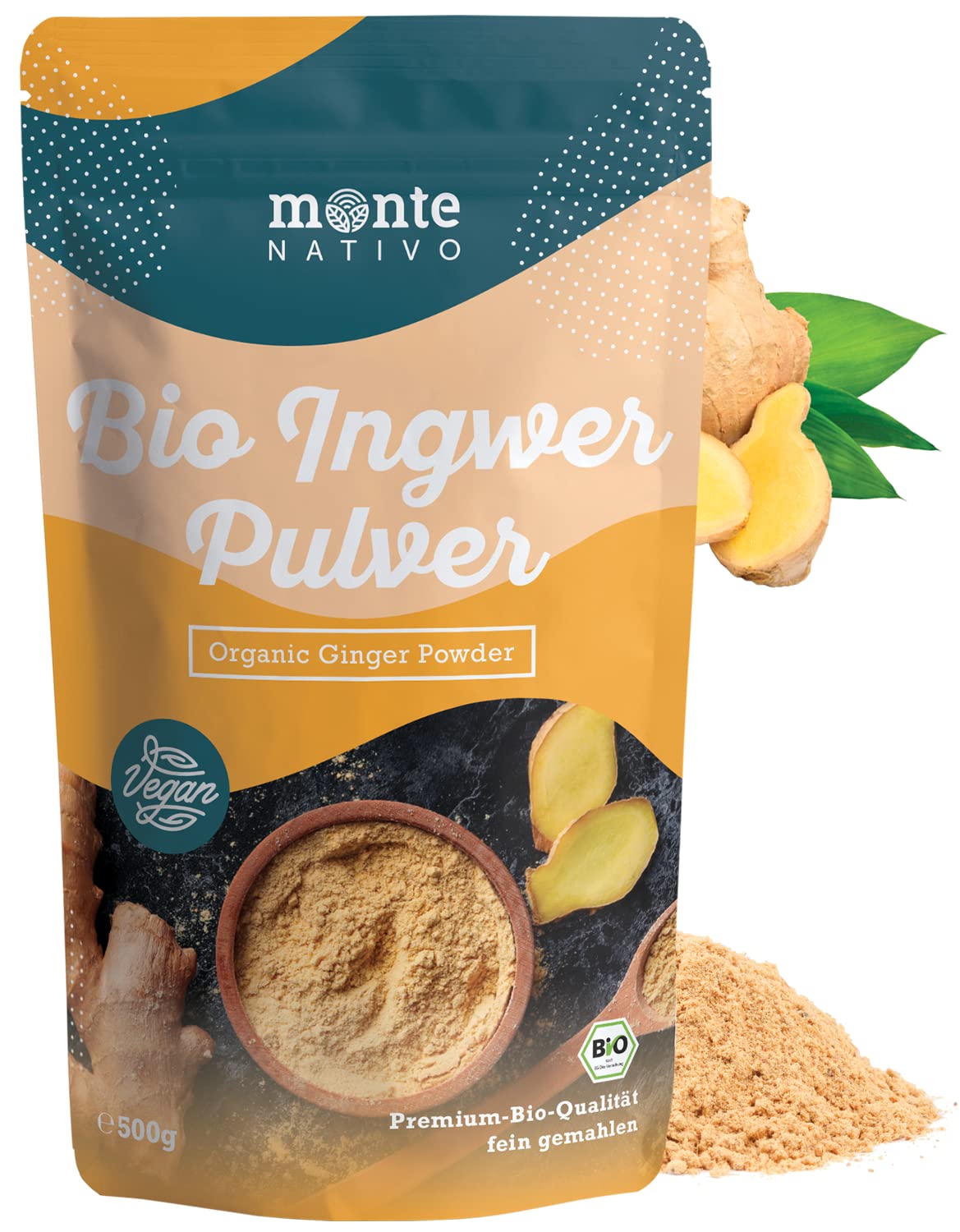 Detalle de Ingwerpulver Bio Monte Nativo 500 g 🧂