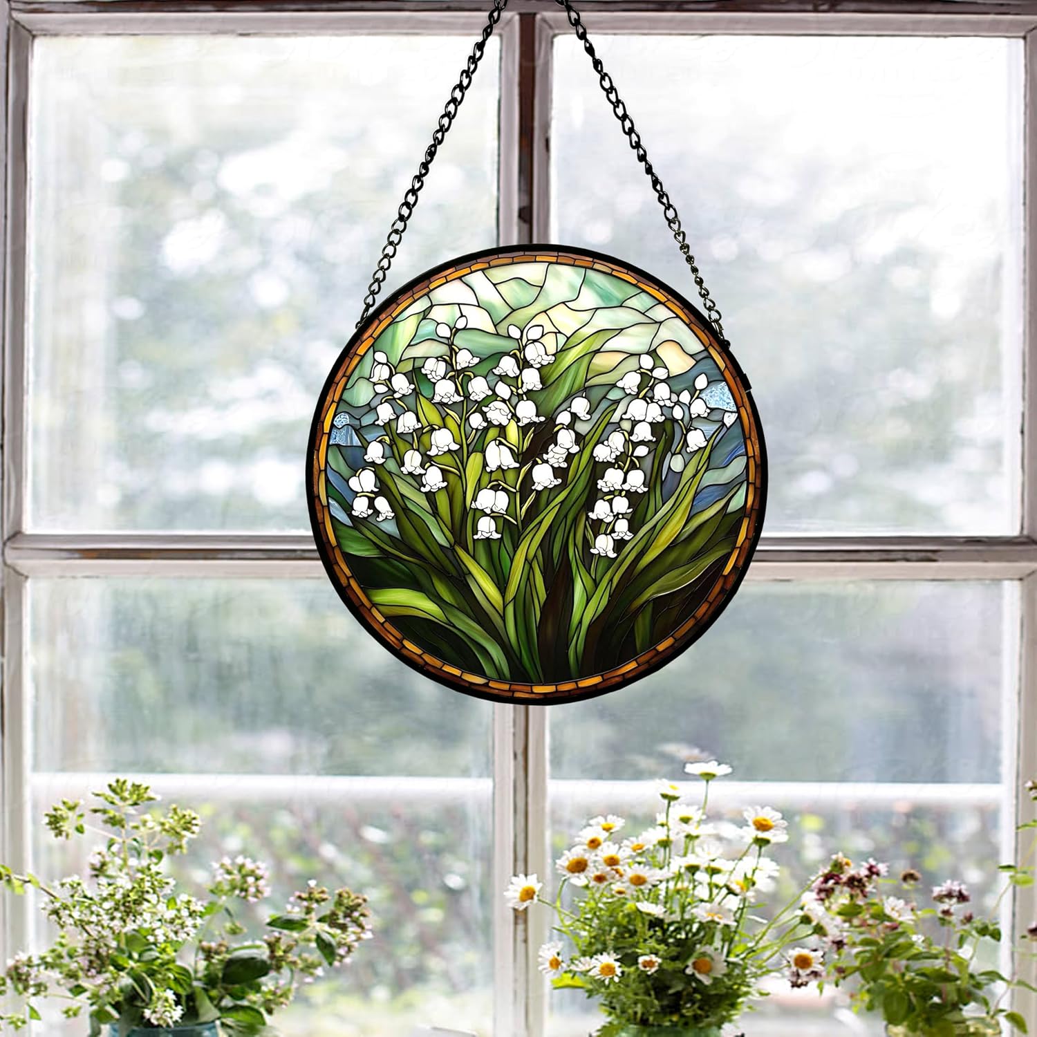 Detalle 2 de Stained Glass Suncatcher, 7.8 in