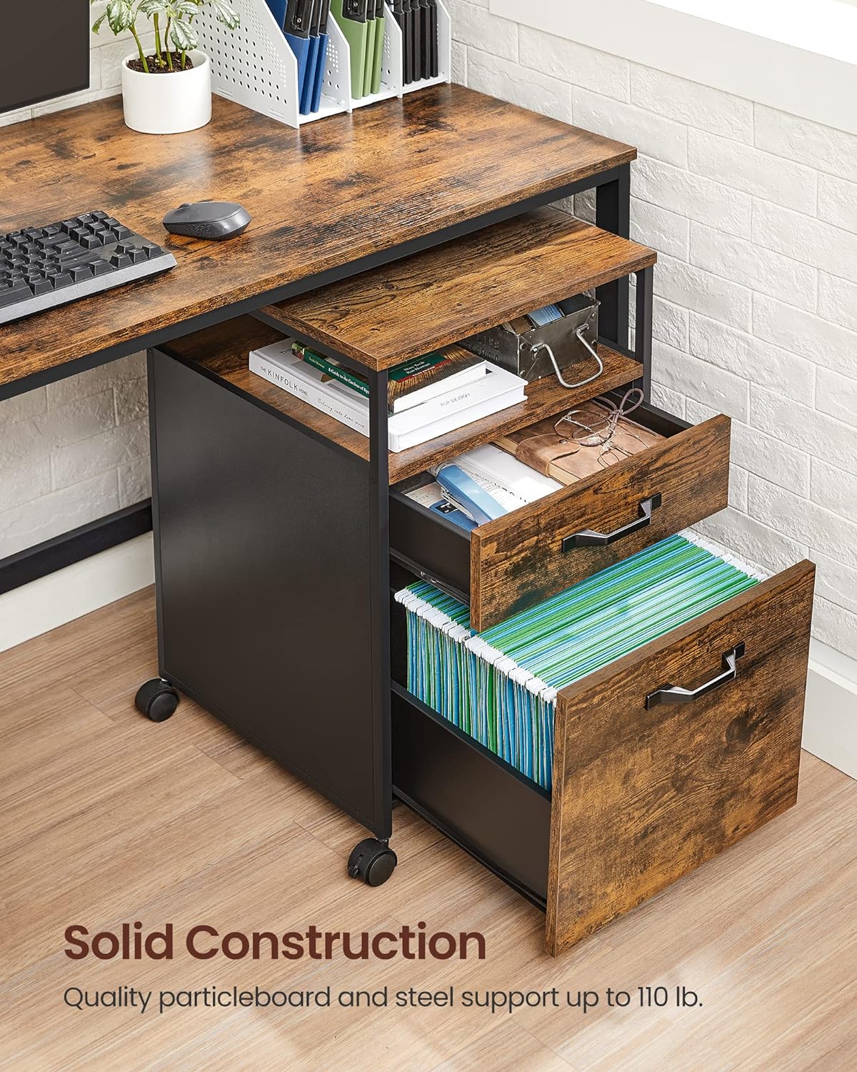 Detalle 1 de VASAGLE File Cabinet UOFC71X