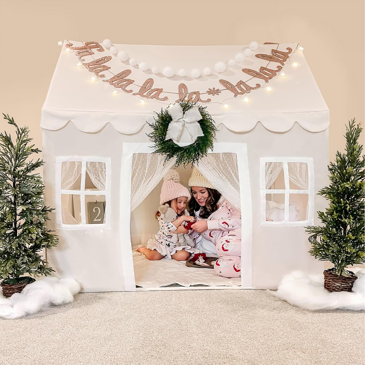 Detalle 2 de Tiny Land Tienda de Campaña Infantil Princesa con Luces y Tapete 🏰