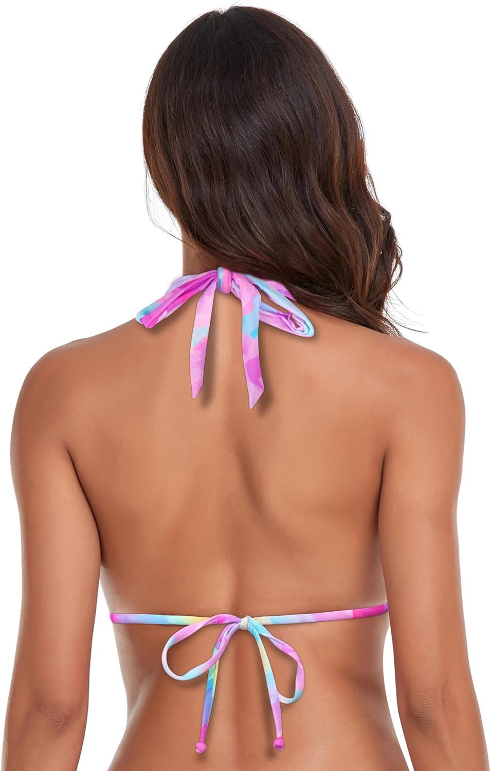 Thumbnail 3 de RELLECIGA Reggiseno bikini triangolo classico con dettagli gioiello dorati