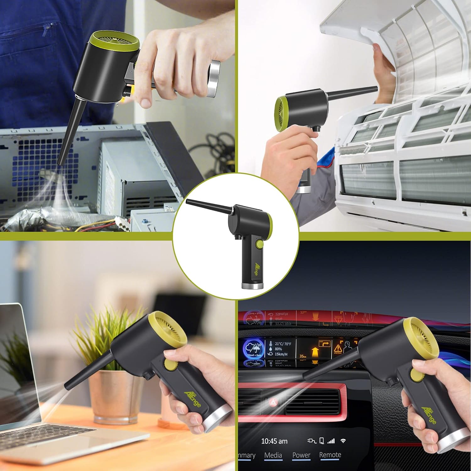 Thumbnail 6 de ATEngeus elektrische stofblazer met 6000mAh-accu, USB-C en traploze regeling