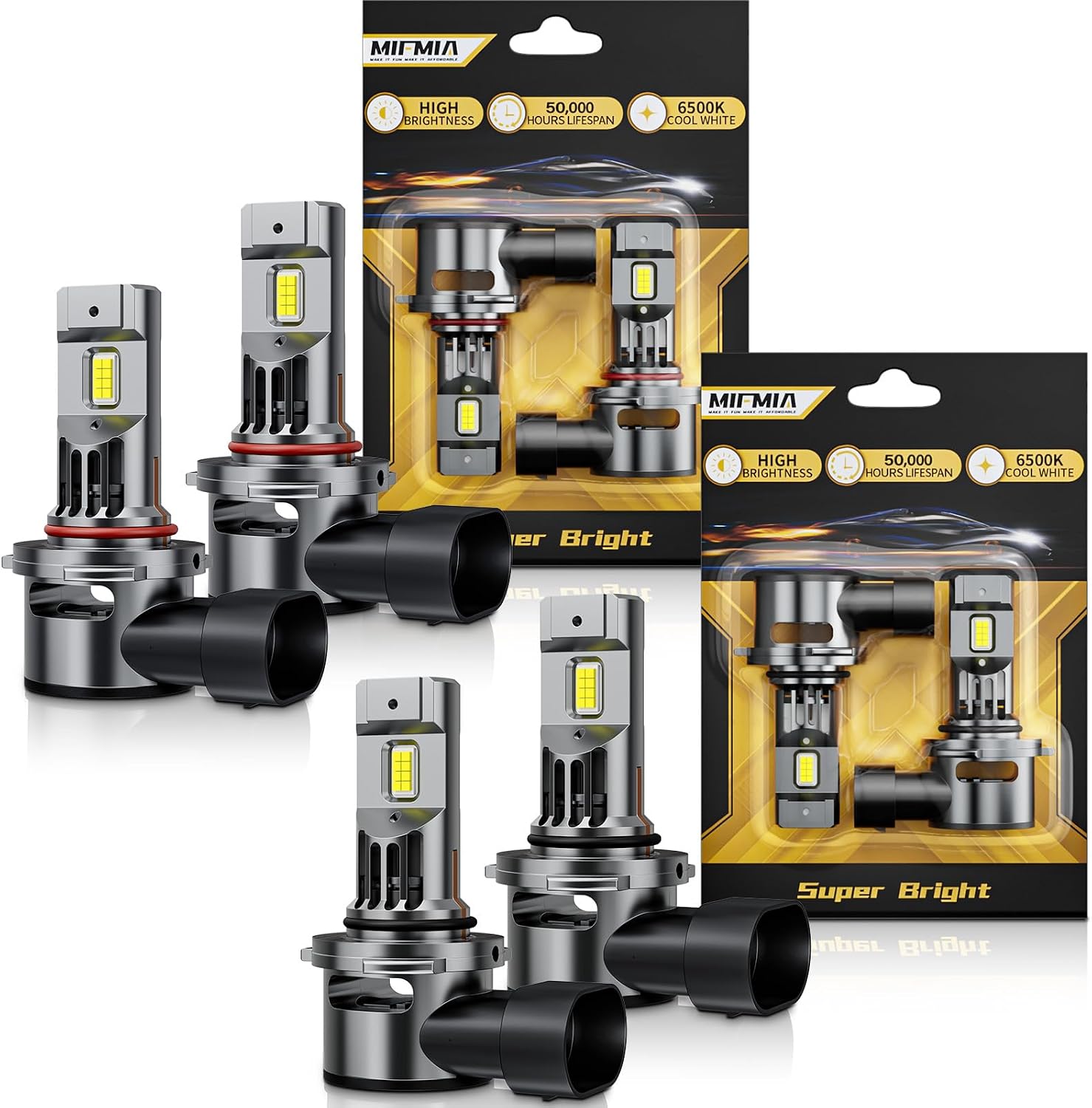 Detalle de MIFMIA LED headlight bulb kit 9005/9006