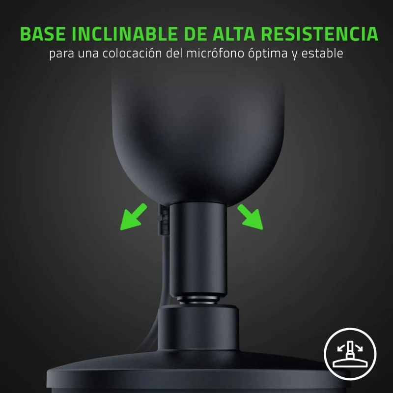 Detalle 2 de Razer Seiren Mini: Micrófono USB compacto rosa para streaming
