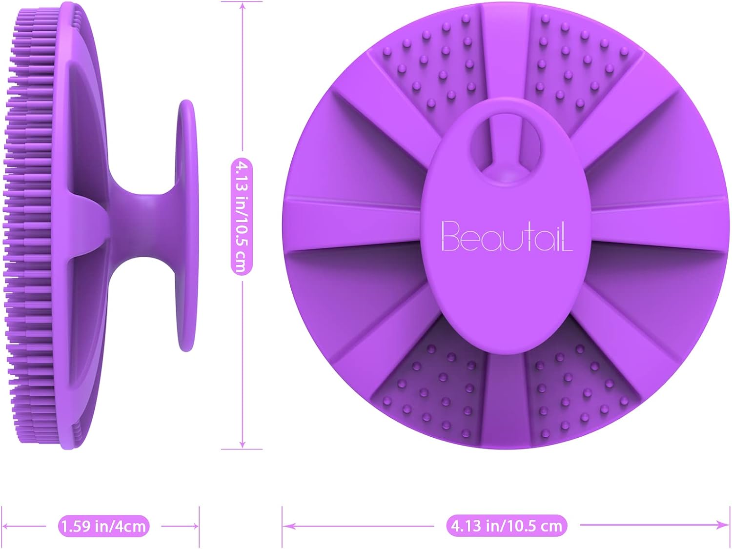 Thumbnail 6 de BEAUTAIL Silicone Body Scrubber, Purple