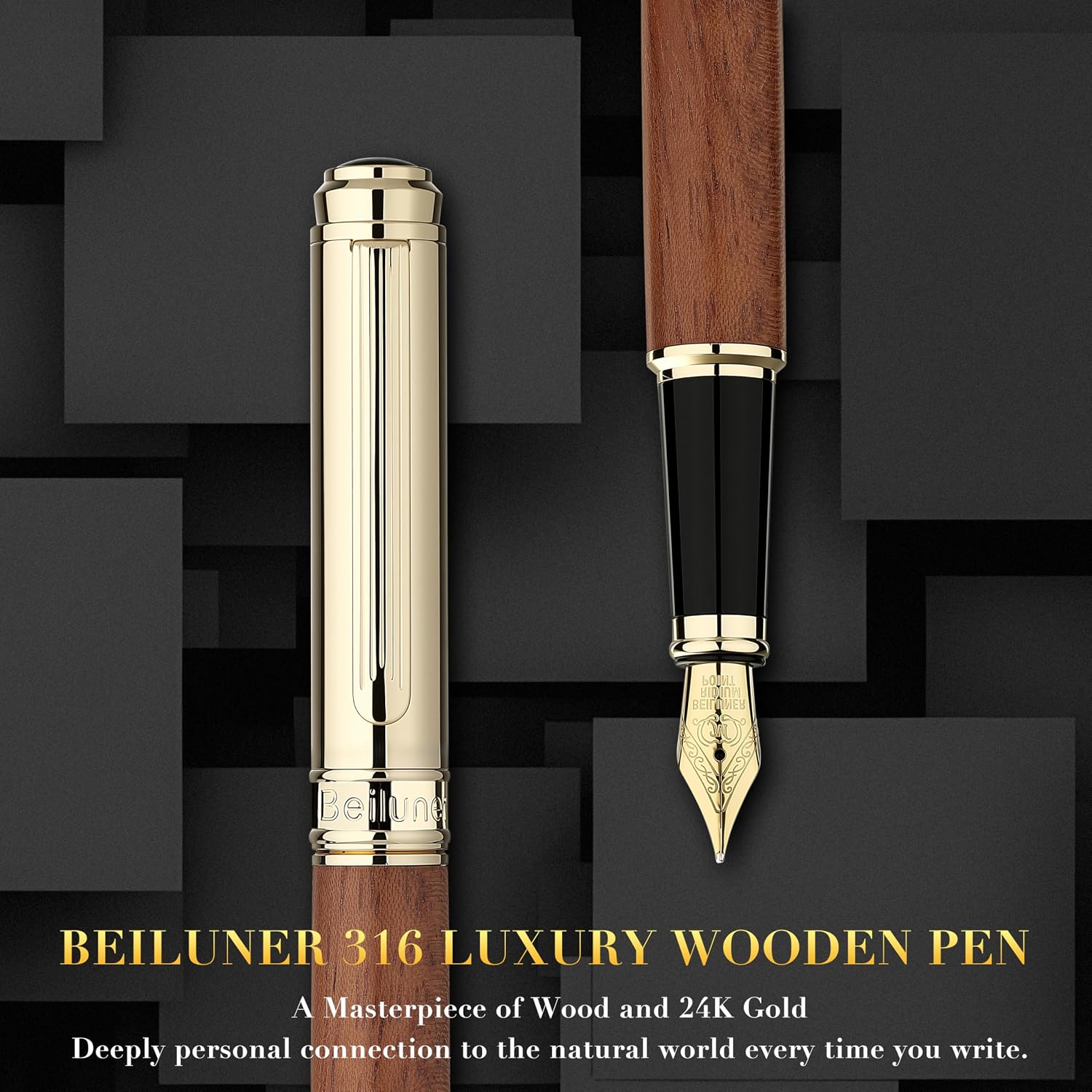 Thumbnail 1 de BEILUNER Fountain Pen Rosewood