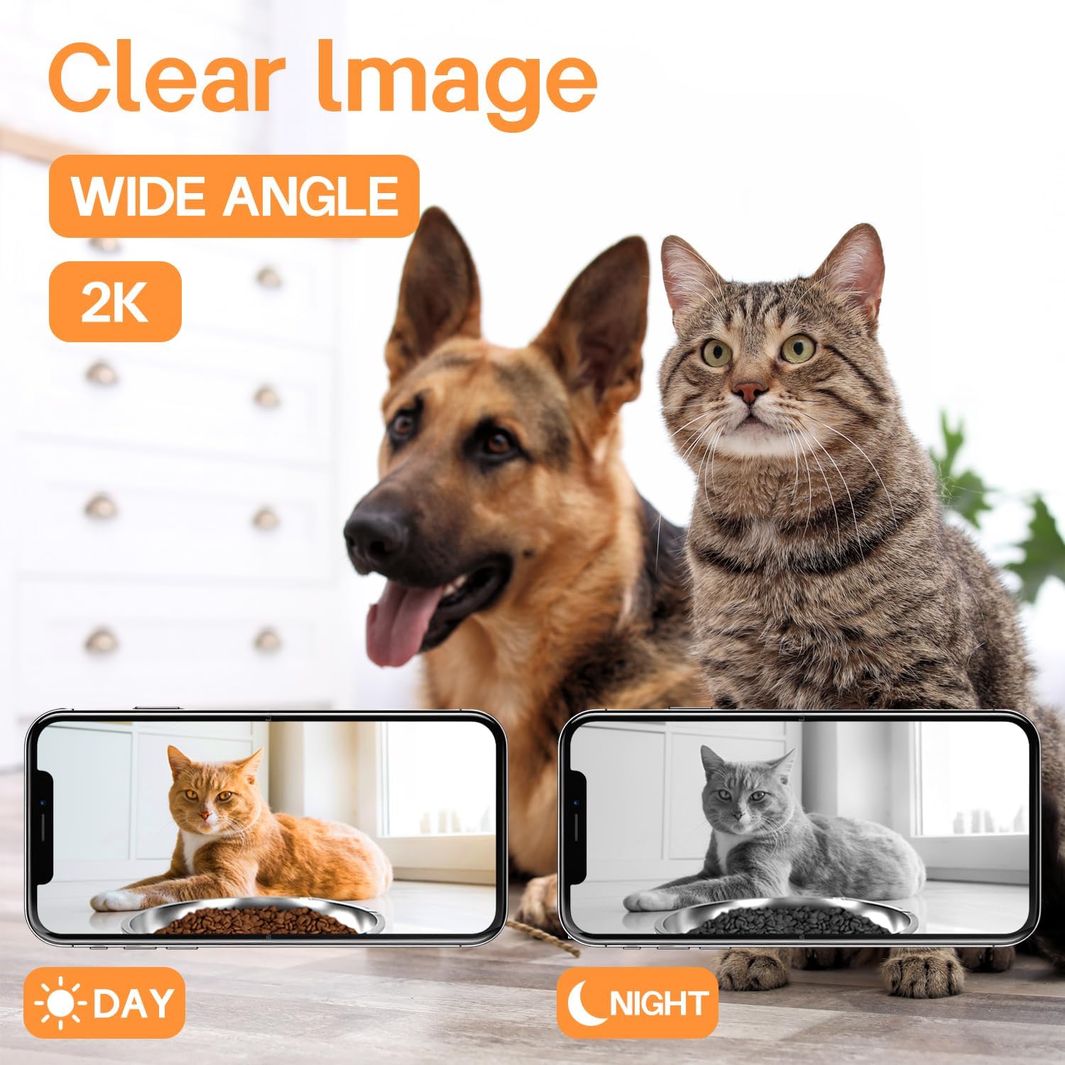 Detalle de 6L Automatic Cat Feeder with 2K Camera