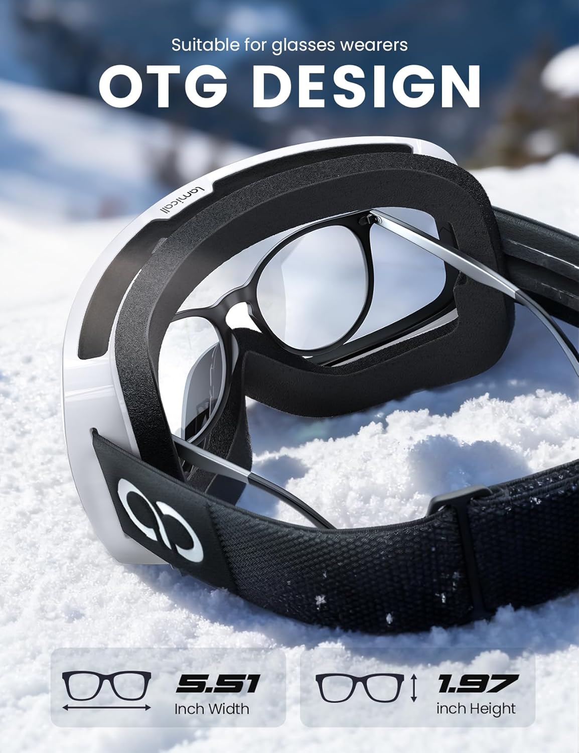 Thumbnail 5 de Lamicall Ski Goggles OTG with Cat3 lens