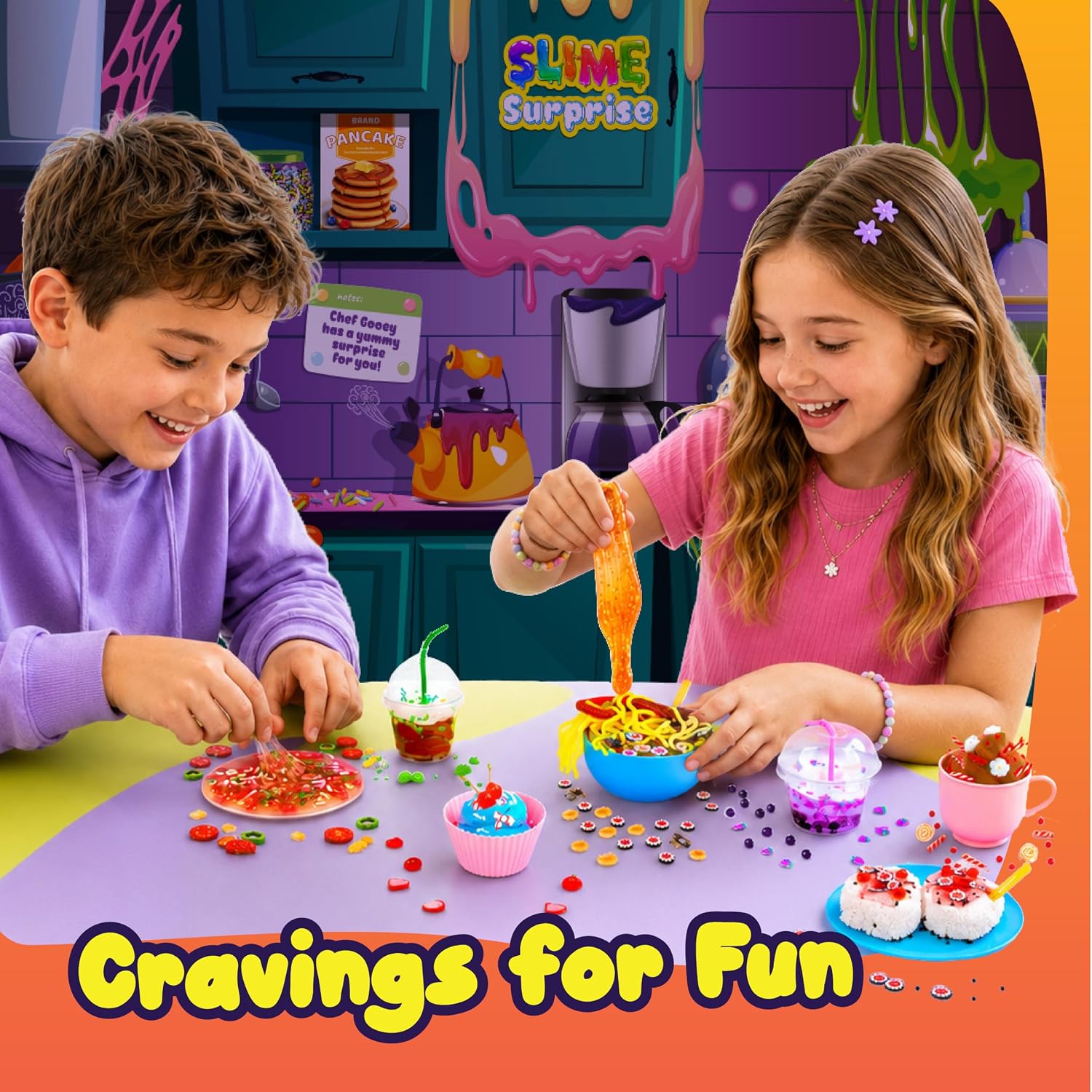 Thumbnail 1 de Ooey Gooey Slime Surprise Mystery Food Slime Kit, Scented and Stretchy