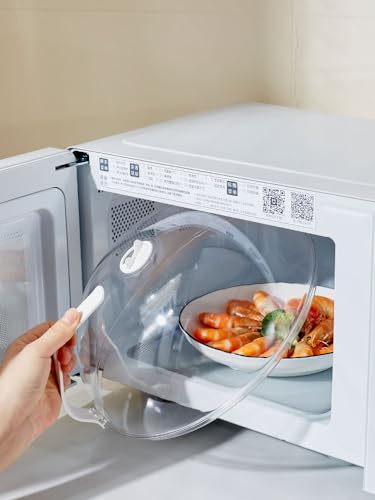 Thumbnail 2 de RUNZI Couvercle anti-éclaboussures pour micro-ondes – 25,9 cm, transparent et sans BPA