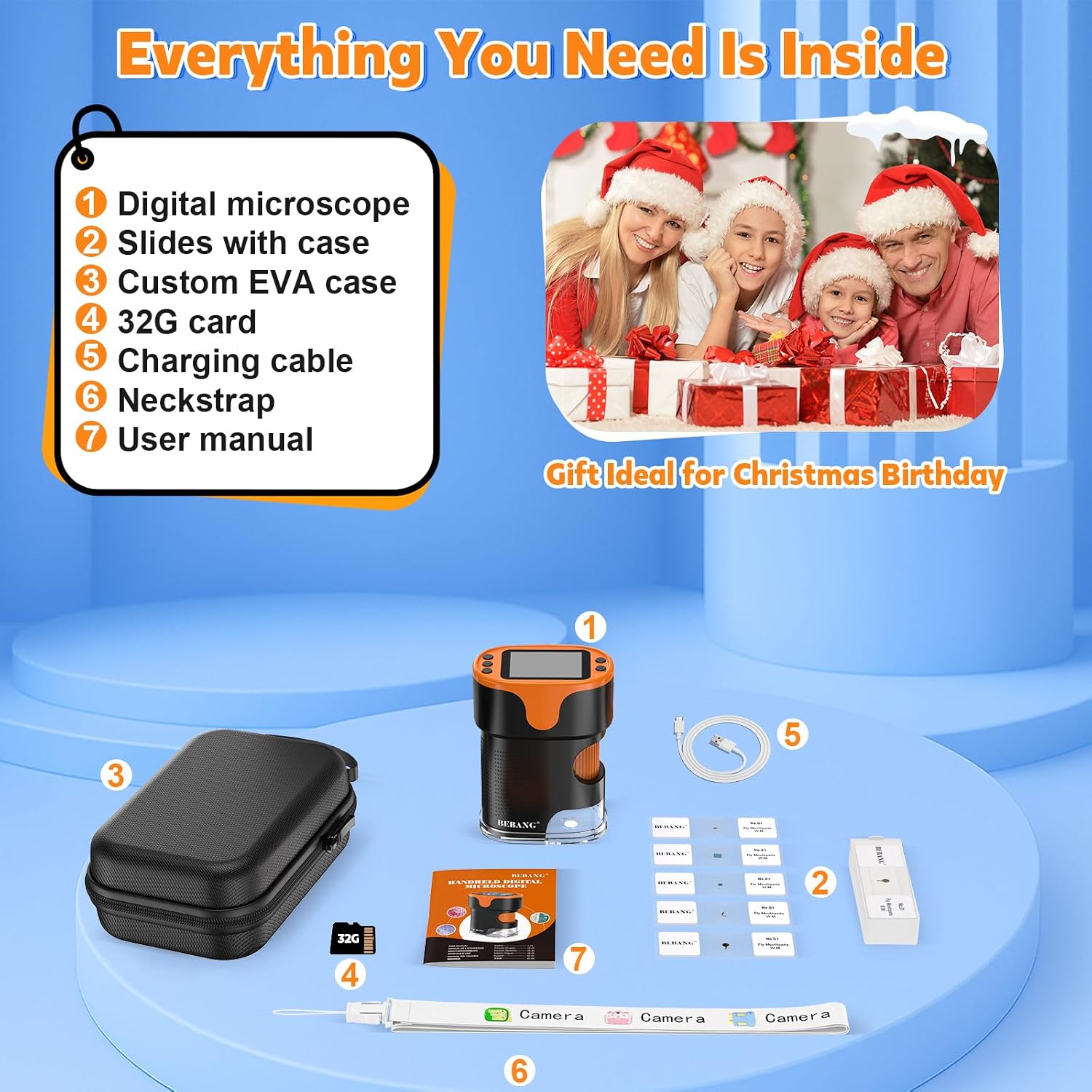 Thumbnail 5 de 4K Digital Microscope for Kids 2-inch Screen