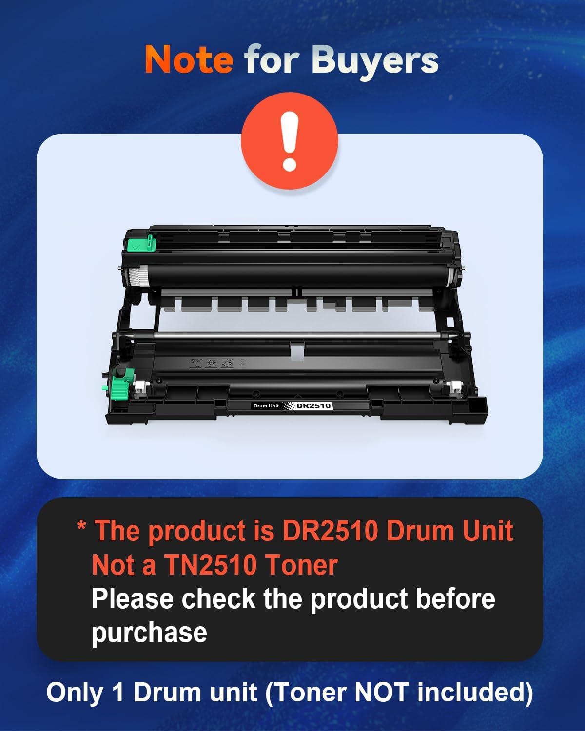 Detalle 2 de Skydo DR2510 Tambour Brother compatible