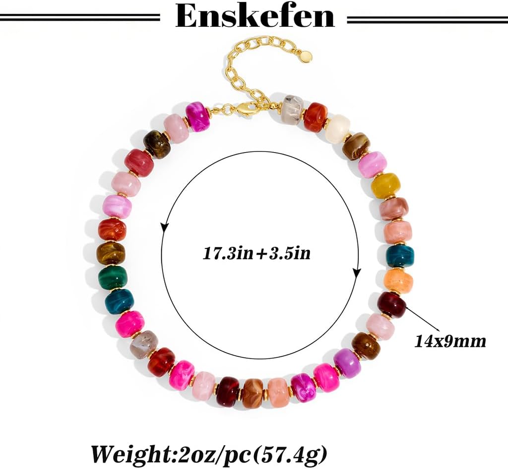 Detalle 2 de ENSKEFEN Beaded Necklace, Acrylic Resin