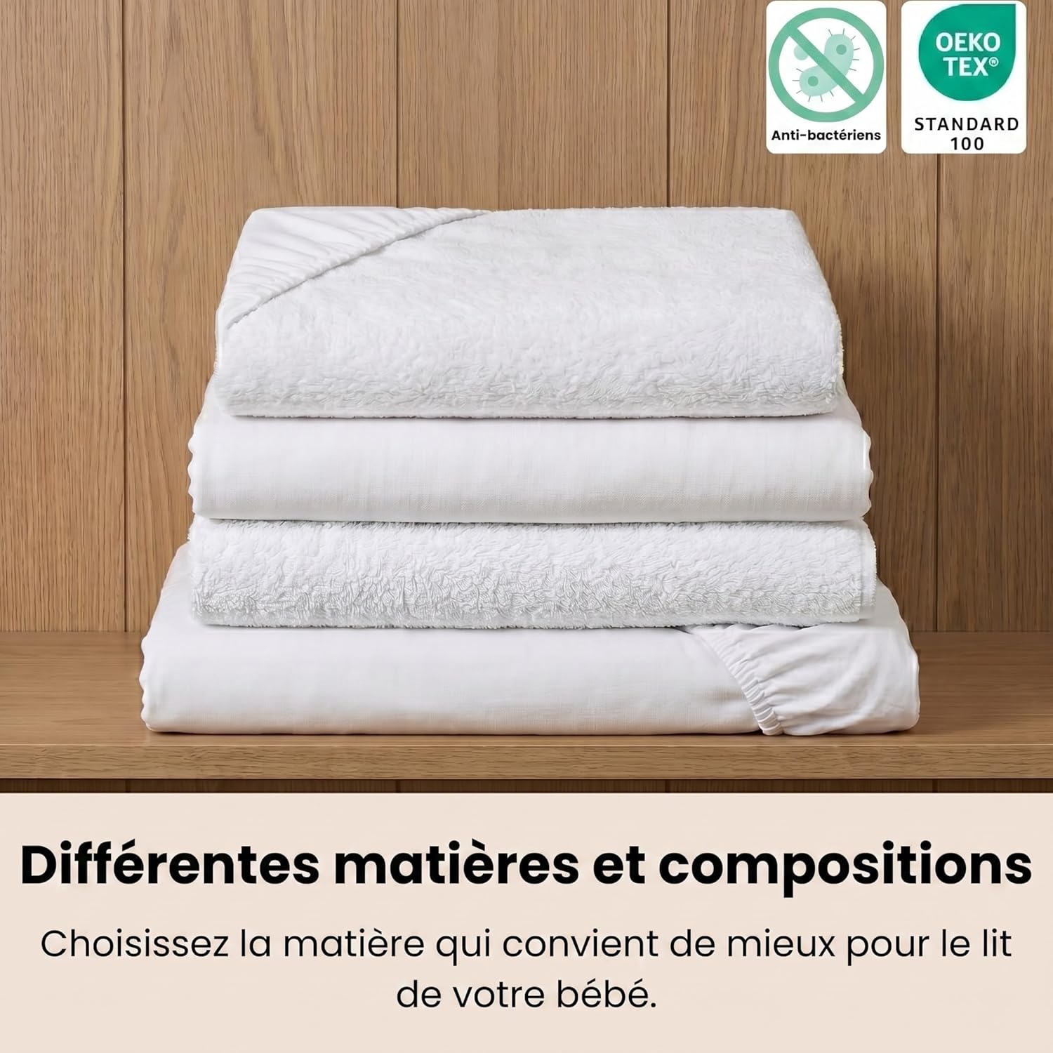 Thumbnail 6 de TROIS KILOS SEPT protège matelas bébé 70 x 140 cm imperméable et alèse en éponge
