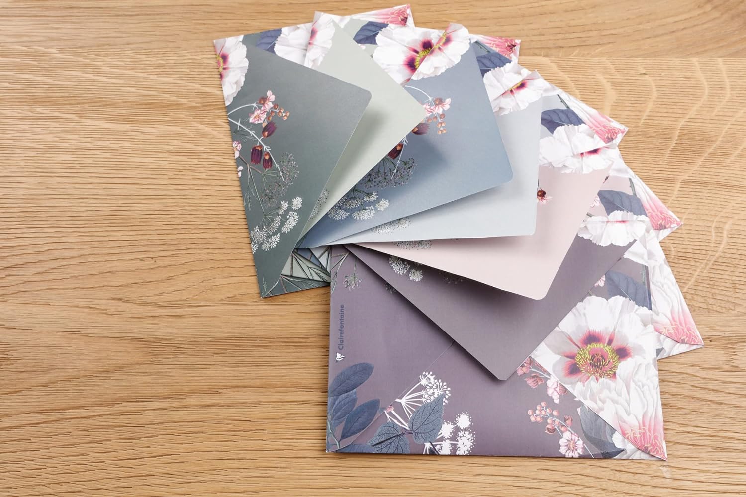 Detalle de Clairefontaine 55033C – Paquet de 20 enveloppes imprimées Botanic Garden, format C6