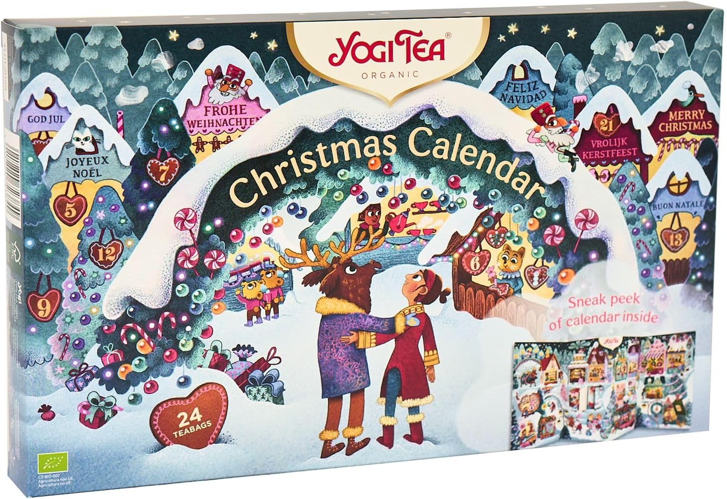 Detalle de YOGI TEA Coffret Découverte 30 sachets – assortiment bio de 5 infusions ayurvédiques