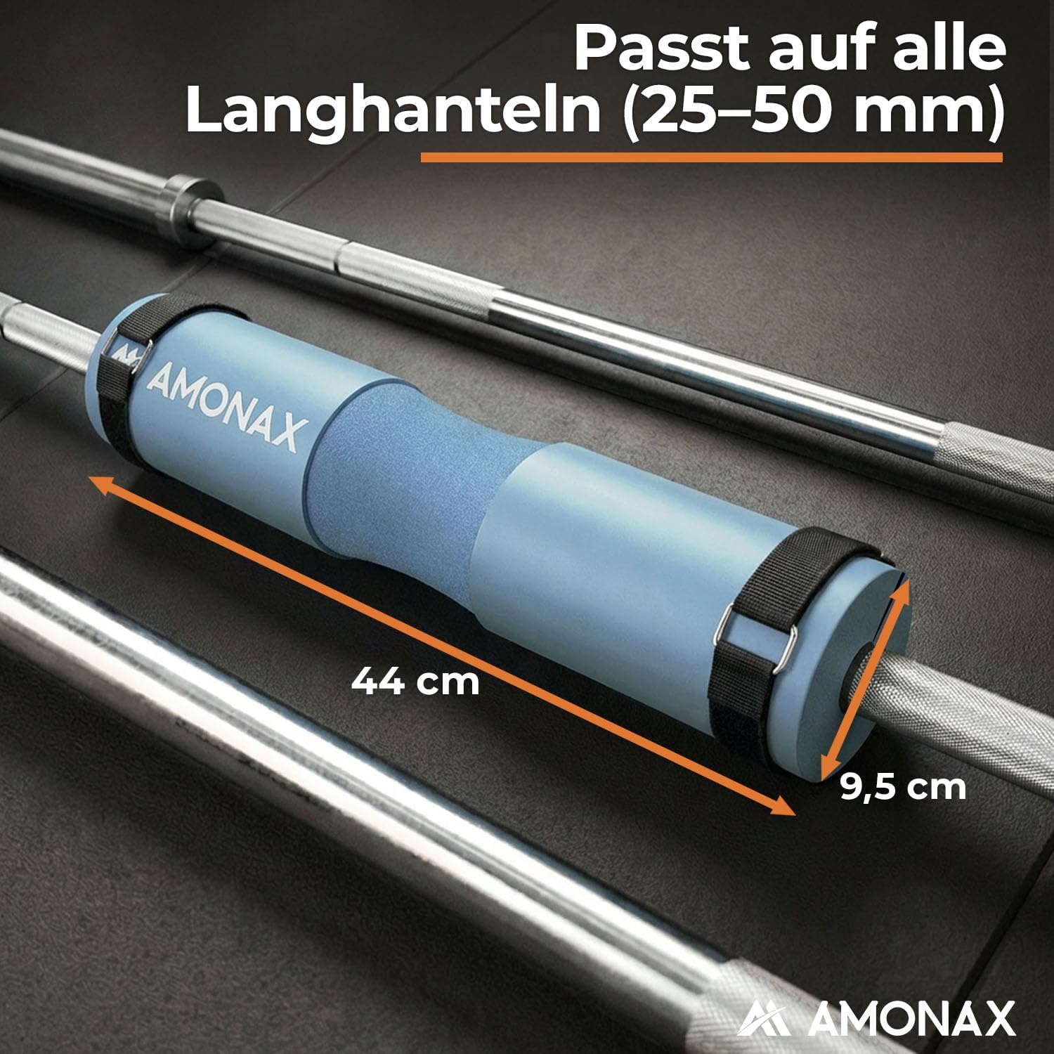 Detalle de Amonax Langhantel-Polster: Extra dickes Nackenpolster für Kniebeugen, Hip Thrust und mehr