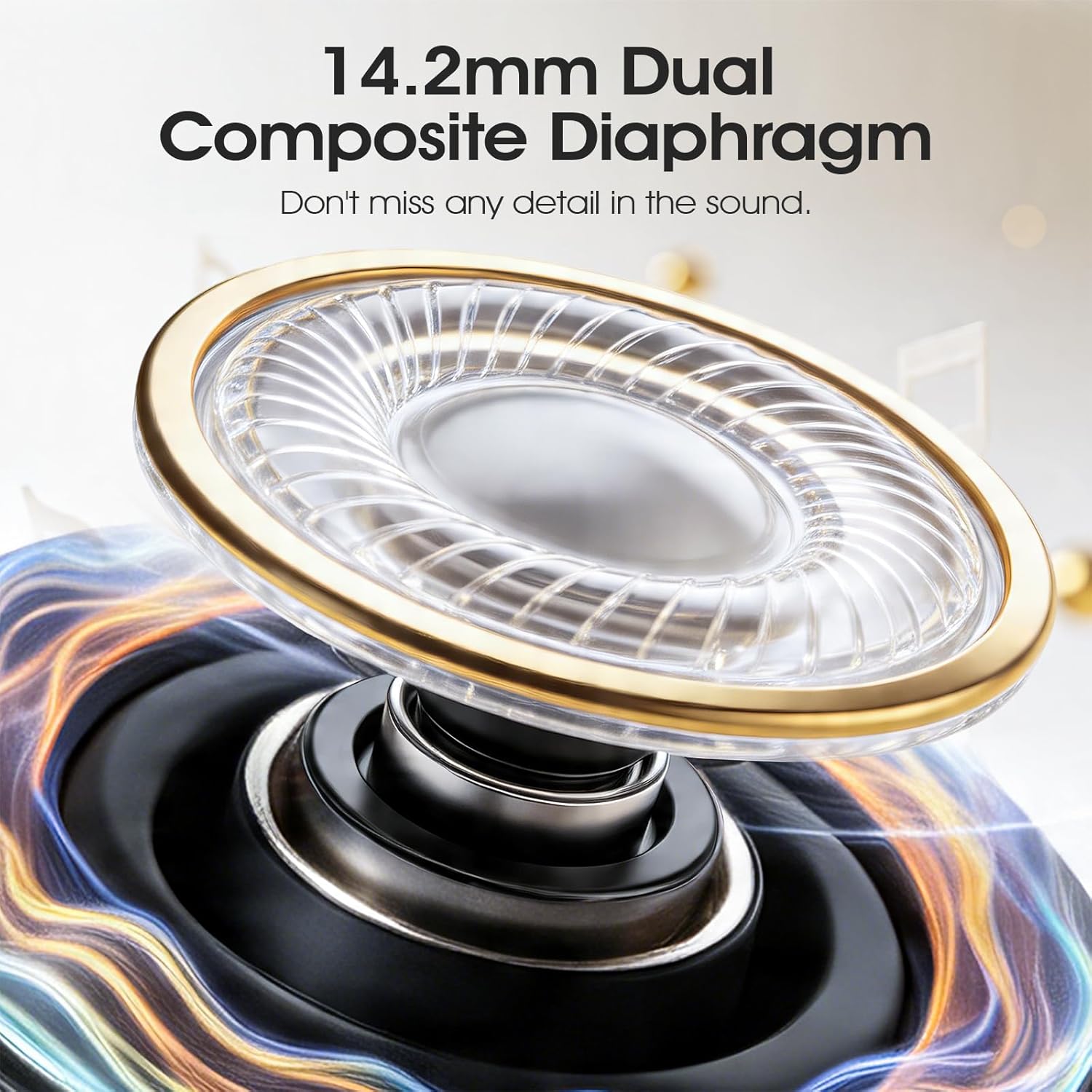 Thumbnail 2 de Wireless Earbuds (Bluetooth 5.4) with 4 Noise Cancelling Mic, 46H Battery, IPX7 Earphones for Android & iOS — Black