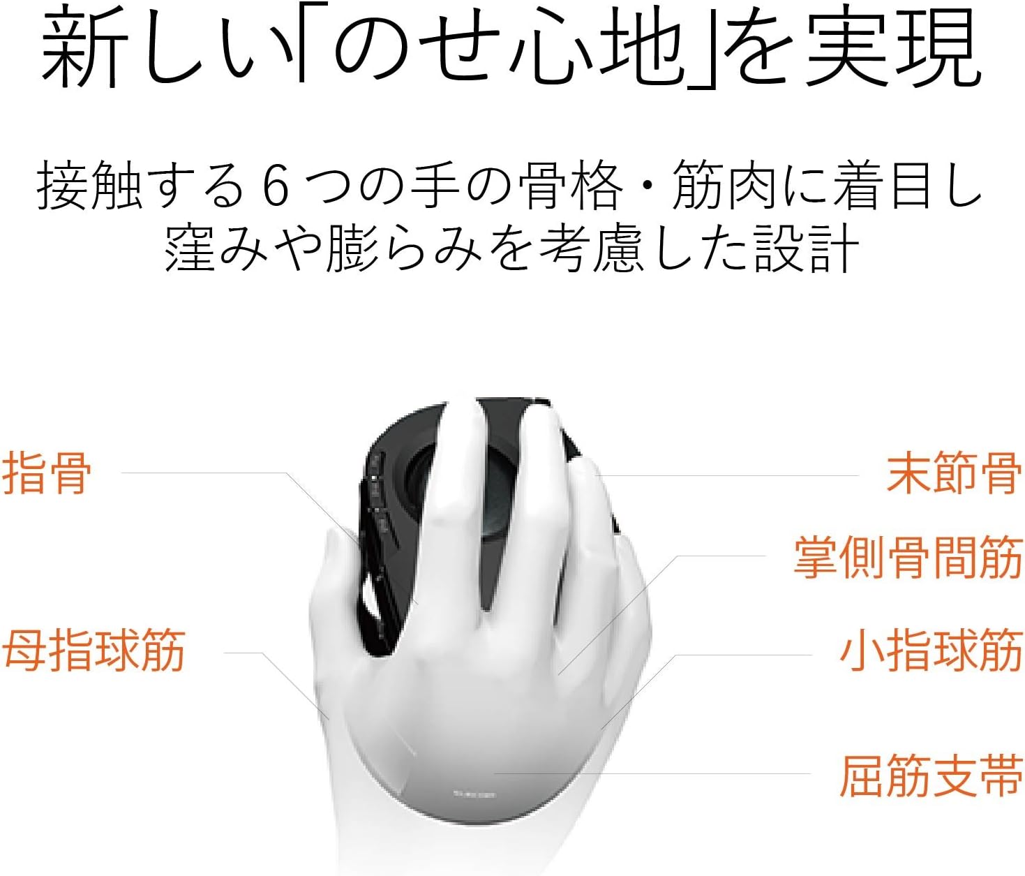 Detalle de エレコム DEFT M-DT2DRBK 人差し指操作ワイヤレストラックボール 8ボタン・ブラック