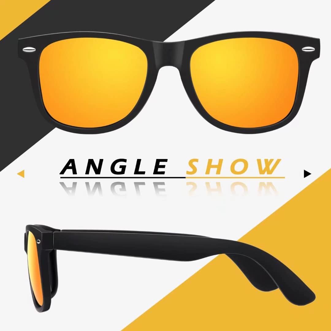 Detalle de LINVO Polarised Sunglasses: UV400 Protection, 80's Retro Style for Men and Women