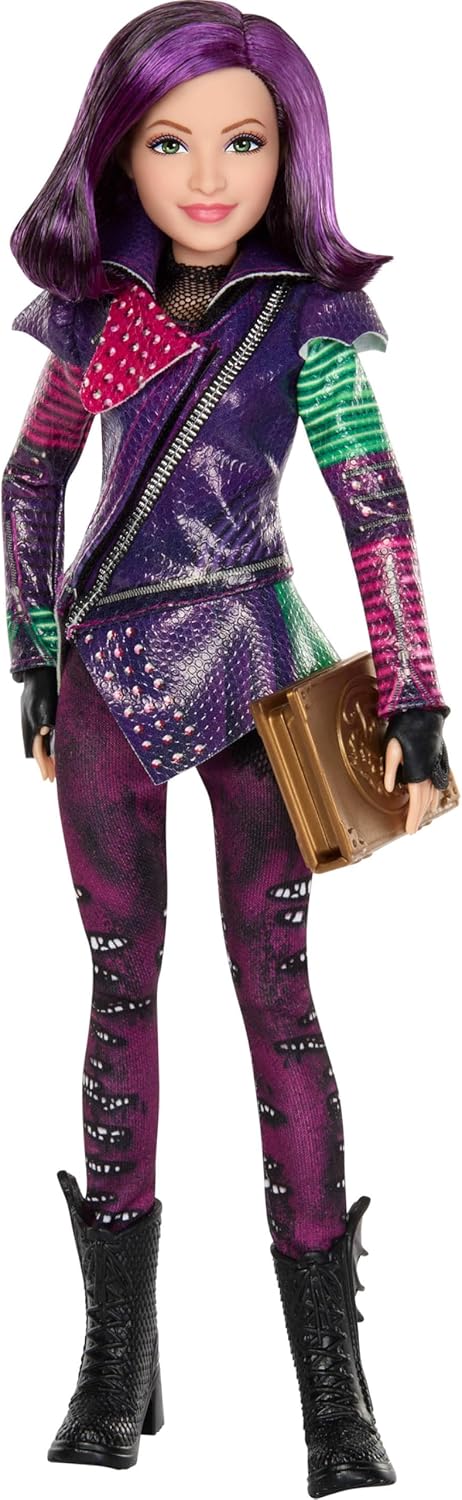 Detalle de Mattel Descendants Mal Isle of the Lost Tenth Anniversary Fashion Doll (11 in) – Removable Outfit & Spell Book