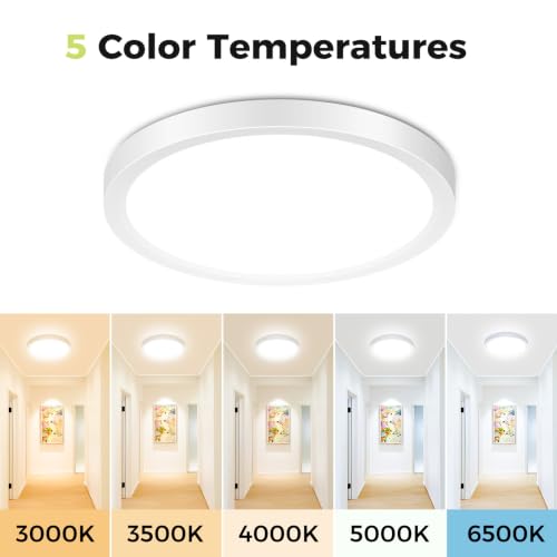Thumbnail 1 de hepside Bathroom Light 22cm 5CCT 18W – Slim, Waterproof Ceiling Light for Bathroom, Kitchen and More