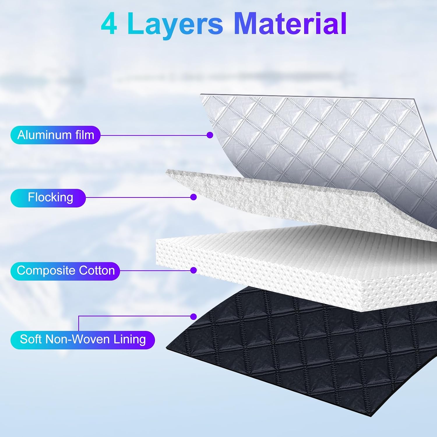 Detalle de Mengine Windscreen Cover 157×126 cm