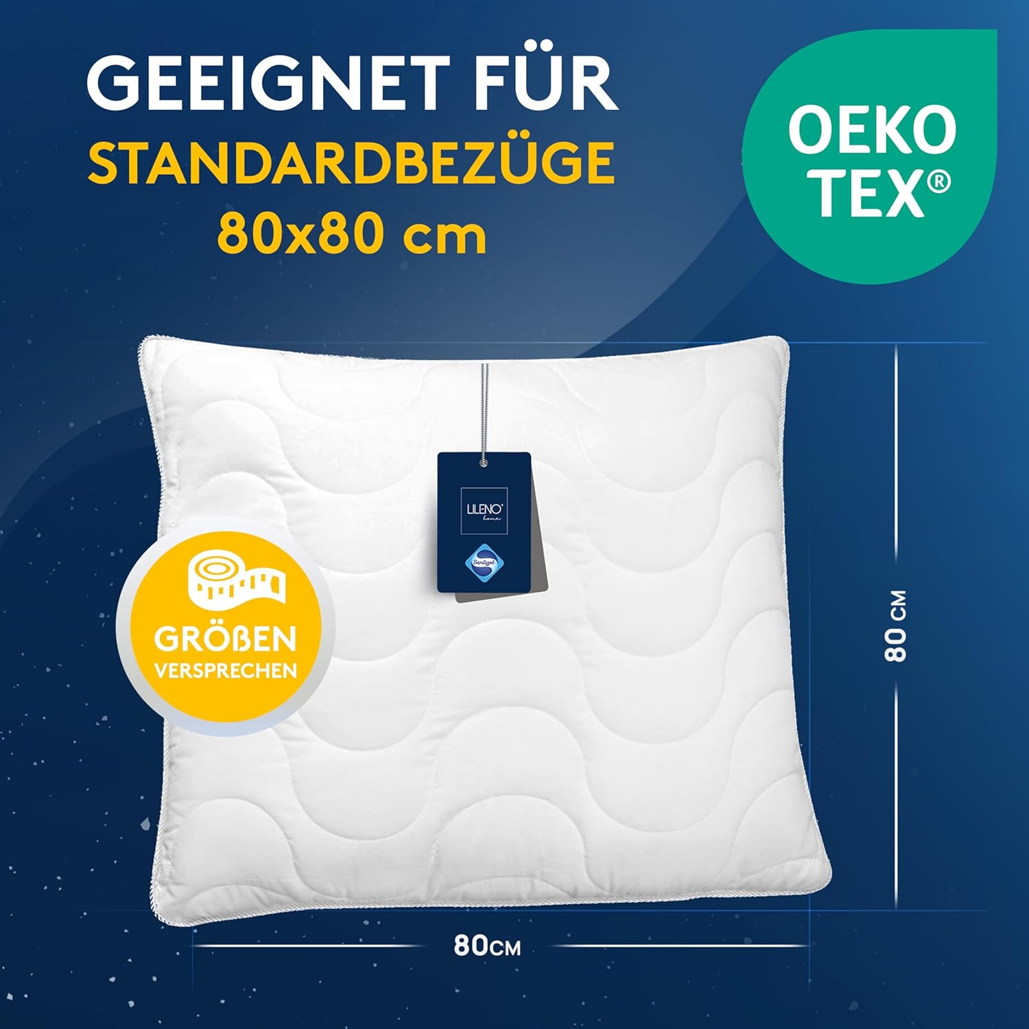 Thumbnail 3 de LILENO HOME Bettdecke 135x200 Set mit Kissen