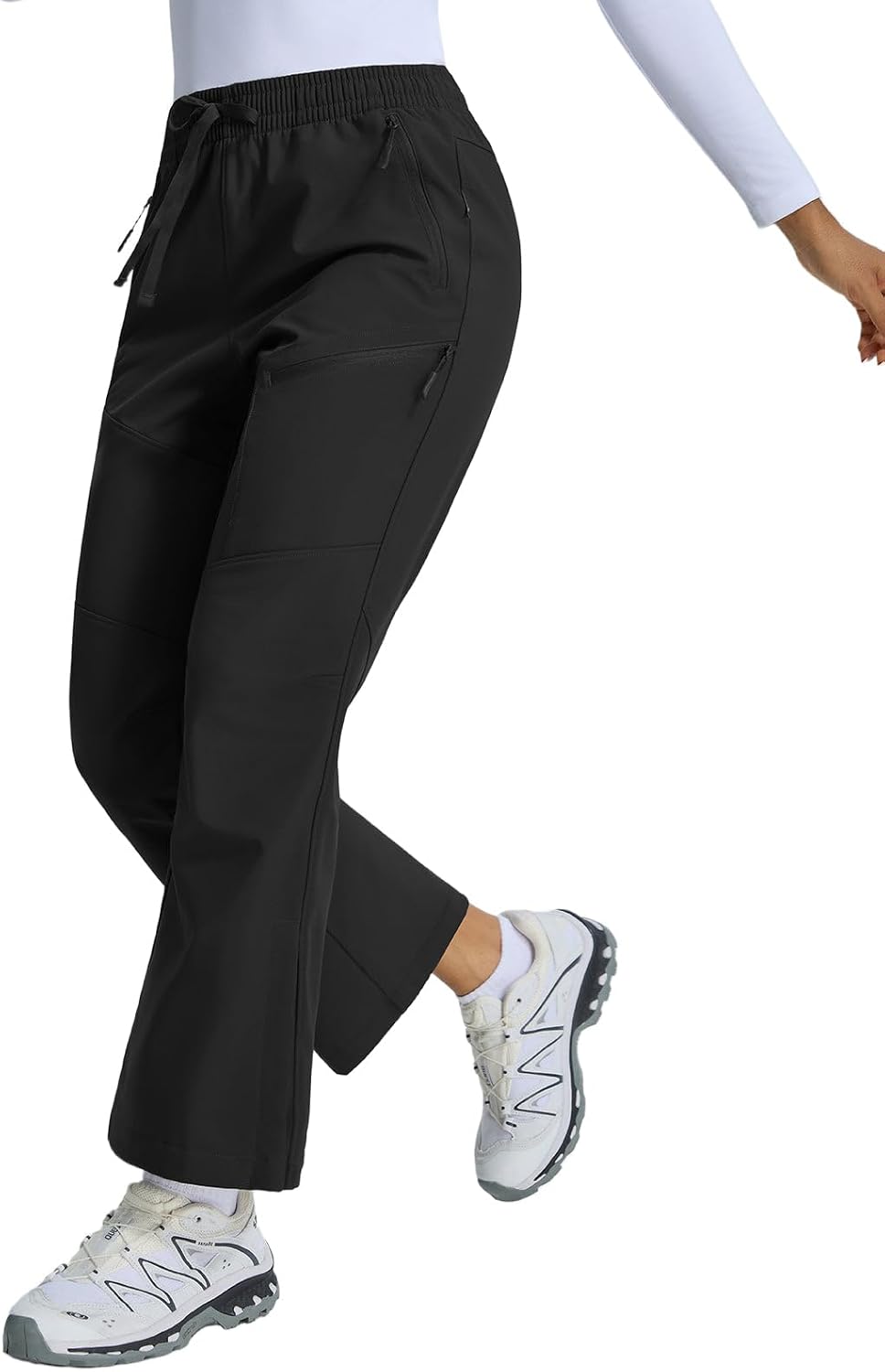 Detalle de baleaf Women's Snow Ski Pants, Fleece-Lined, Water-Resistant, 3 Zipper Pockets
