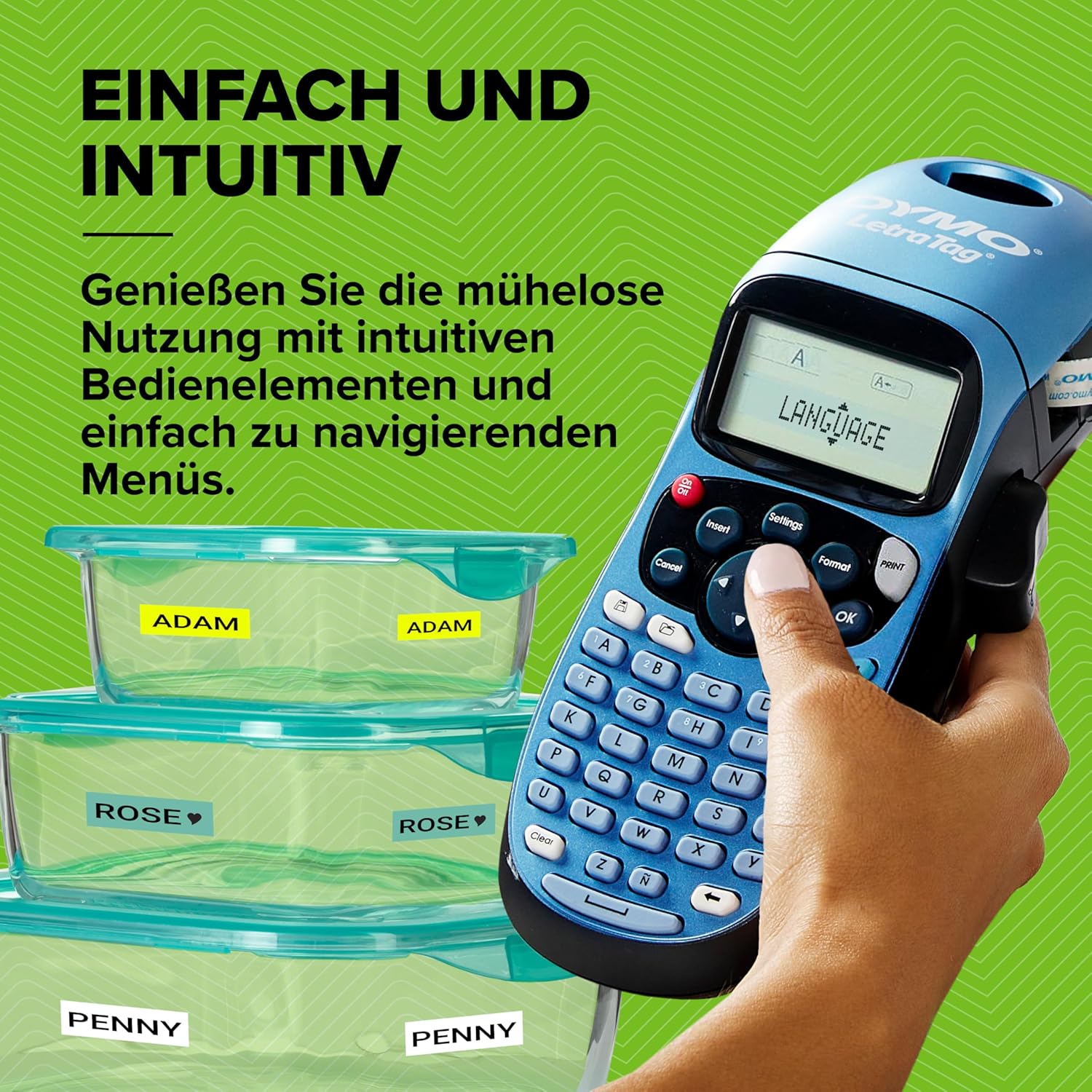 Thumbnail 5 de DYMO LetraTag LT-100H: Tragbarer Etikettendrucker für Büro und Haushalt