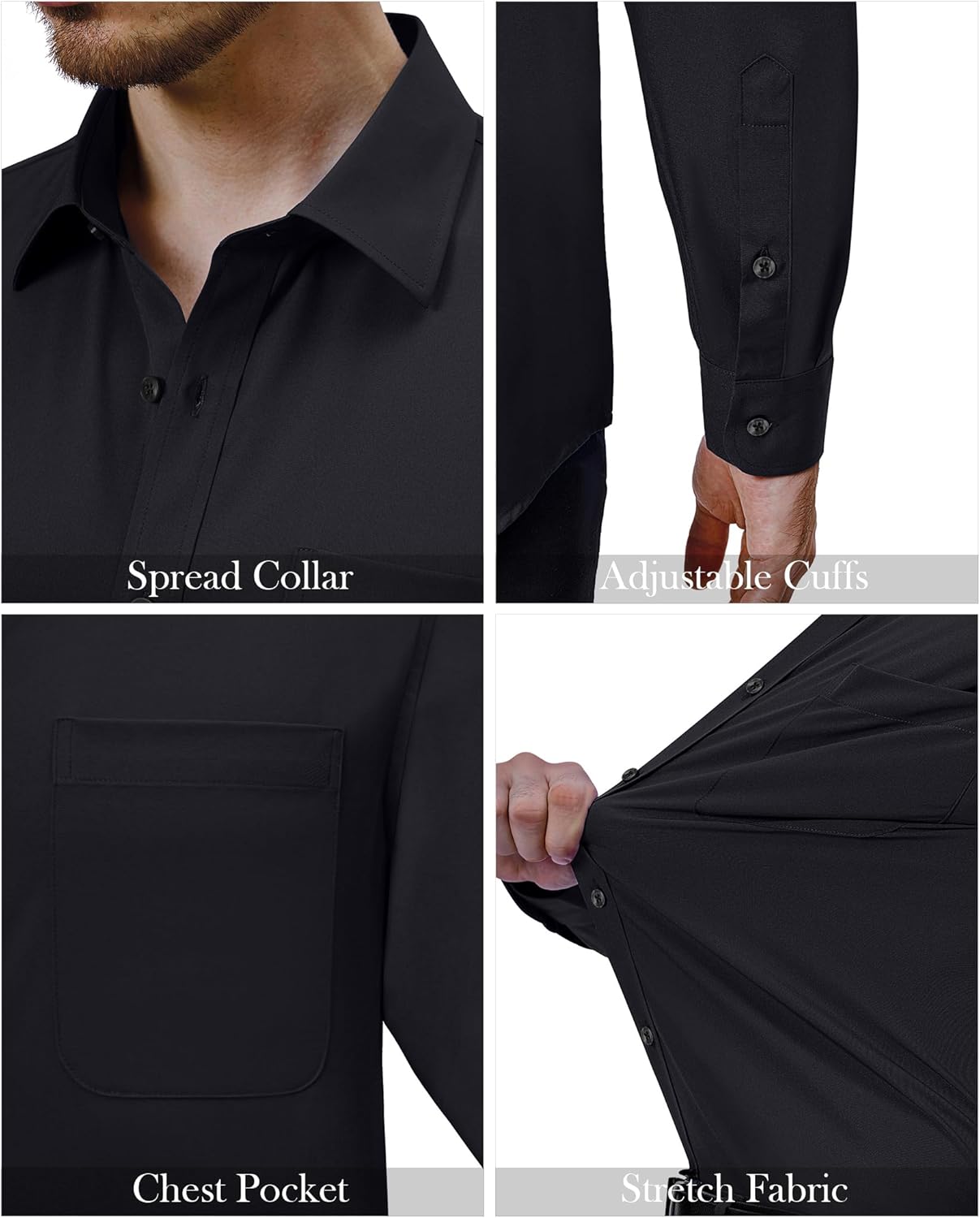 Thumbnail 3 de Alimens & Gentle 4-Way Stretch Long Sleeve Dress Shirt