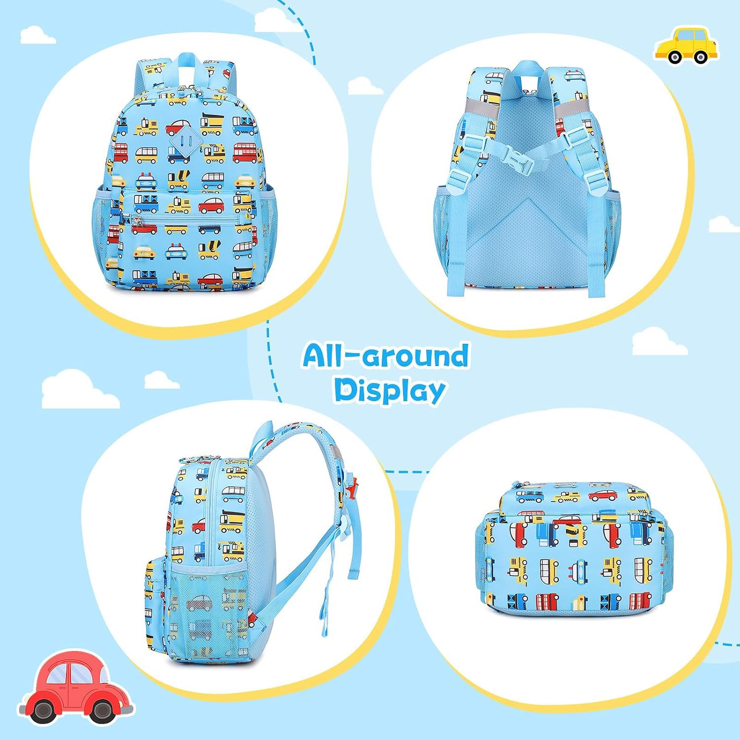 Thumbnail 2 de QIXIHU 12'' Toddler Backpack for Boys and Girls – Mini Preschool Bookbag