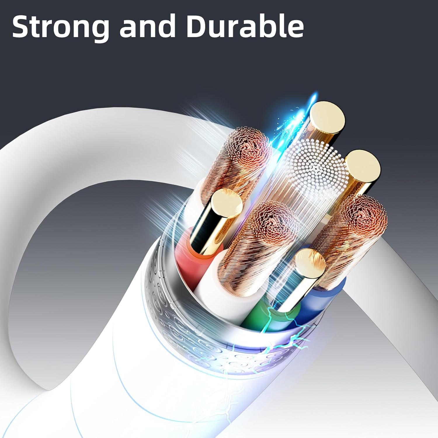 Thumbnail 3 de Quntis USB C to USB C Cable 2m (2-Pack) — 100W PD Charging for iPhone 15, MacBook Pro, iPad Pro & More