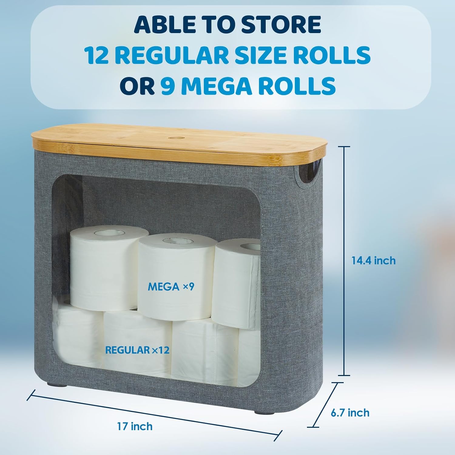 Thumbnail 5 de ROSOS Toilet Paper Storage Basket 12 Rolls