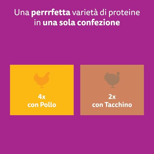Thumbnail 8 de Whiskas Pranzetti Cibo Umido per Gatti Adulti in Salsa al Gusto Pollame – 12 confezioni da 6 vaschette da 50 g (3.600 g totali)