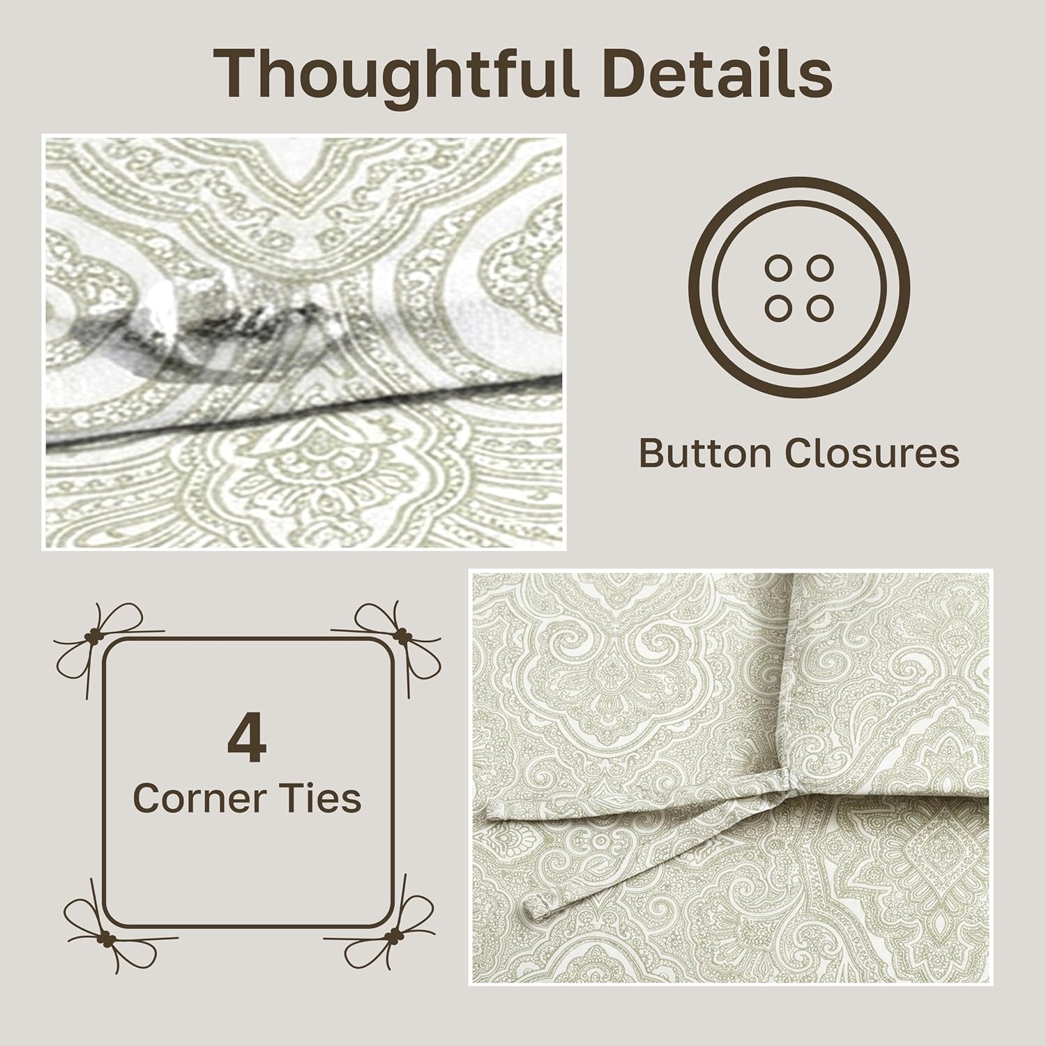 Detalle 2 de California Design Den Duvet Cover Set, Cotton