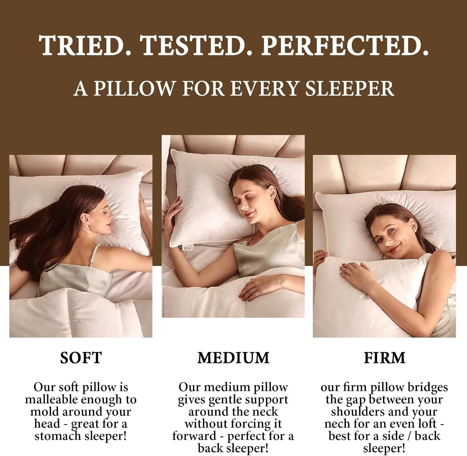 Thumbnail 6 de BHZ Goose Down Feather Pillow Queen Size